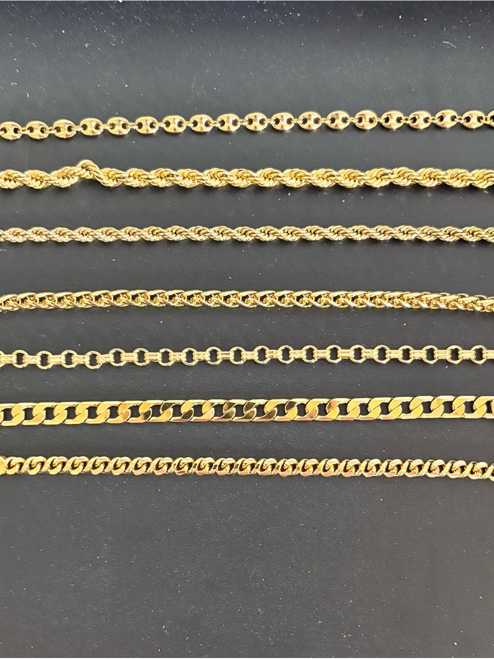 Gold plated Women's Bracelets. Size 7.5-8